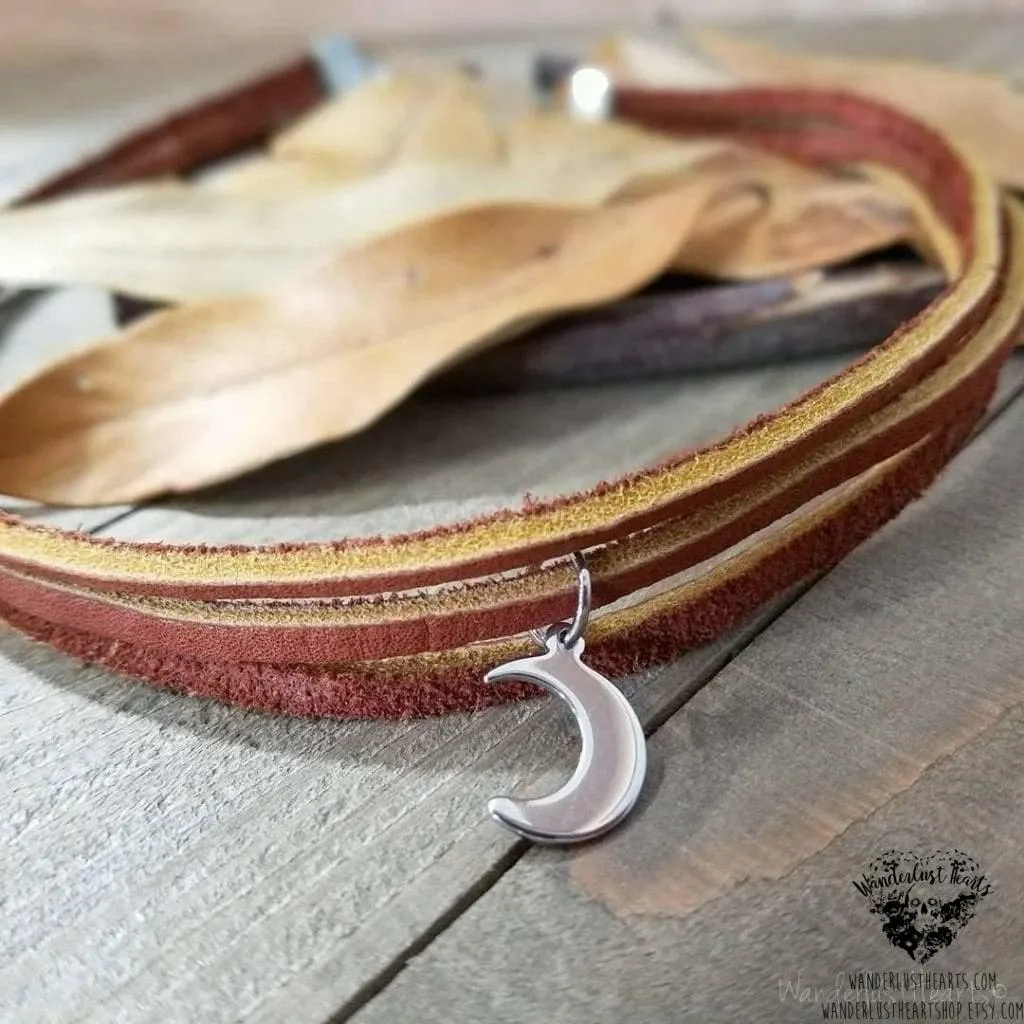 Moon choker necklace