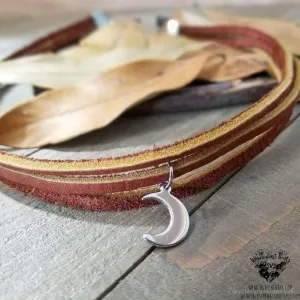 Moon choker necklace