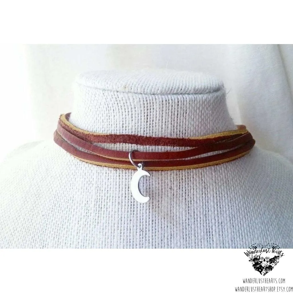 Moon choker necklace