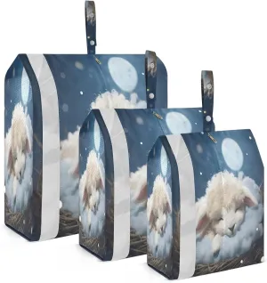 Moon Sheep Packing Cubes for Suitcases 3 Set Lightweight Compression Luggage Packing Organizers for Carry on Suitcase Travel Essentials Luggage Organizer Bags Set