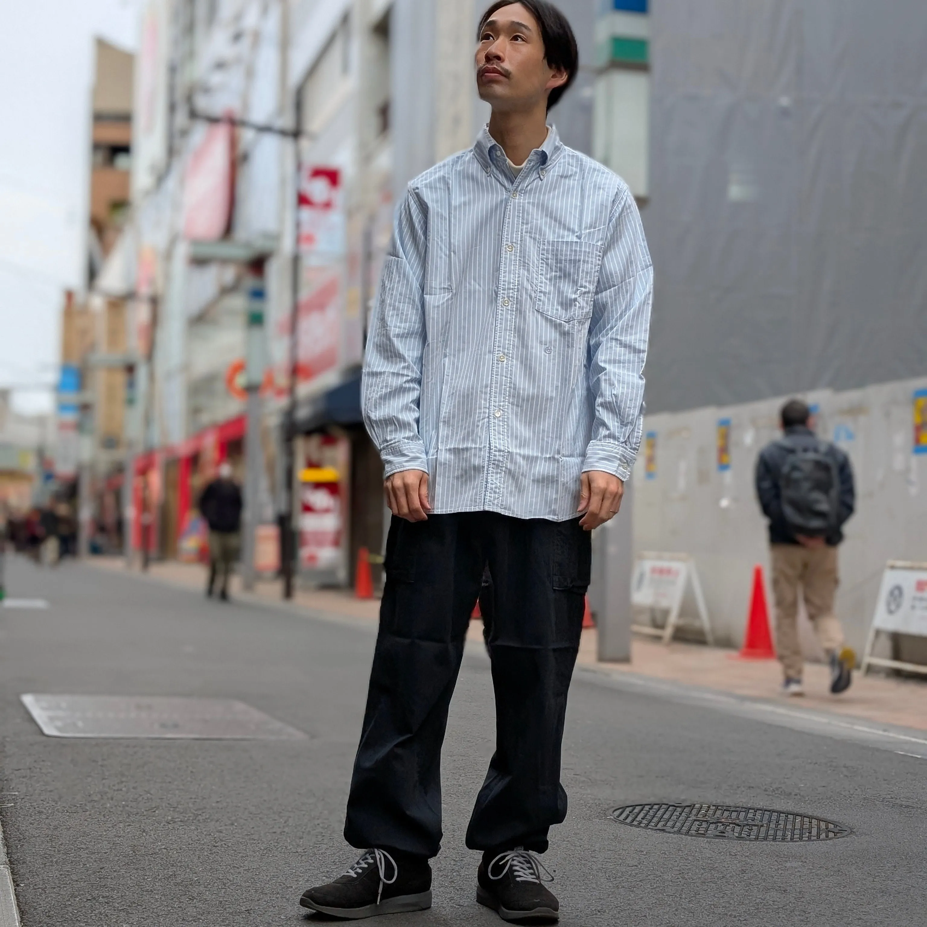 nanamica - Button Down Stripe Wind Shirt -  S25SG090