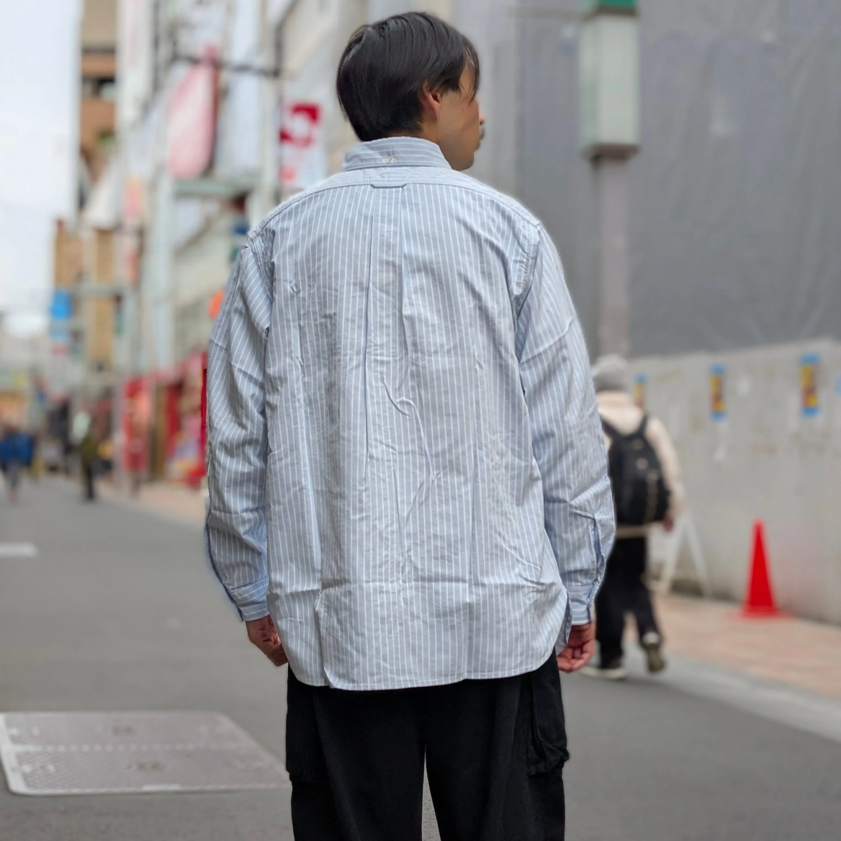 nanamica - Button Down Stripe Wind Shirt -  S25SG090