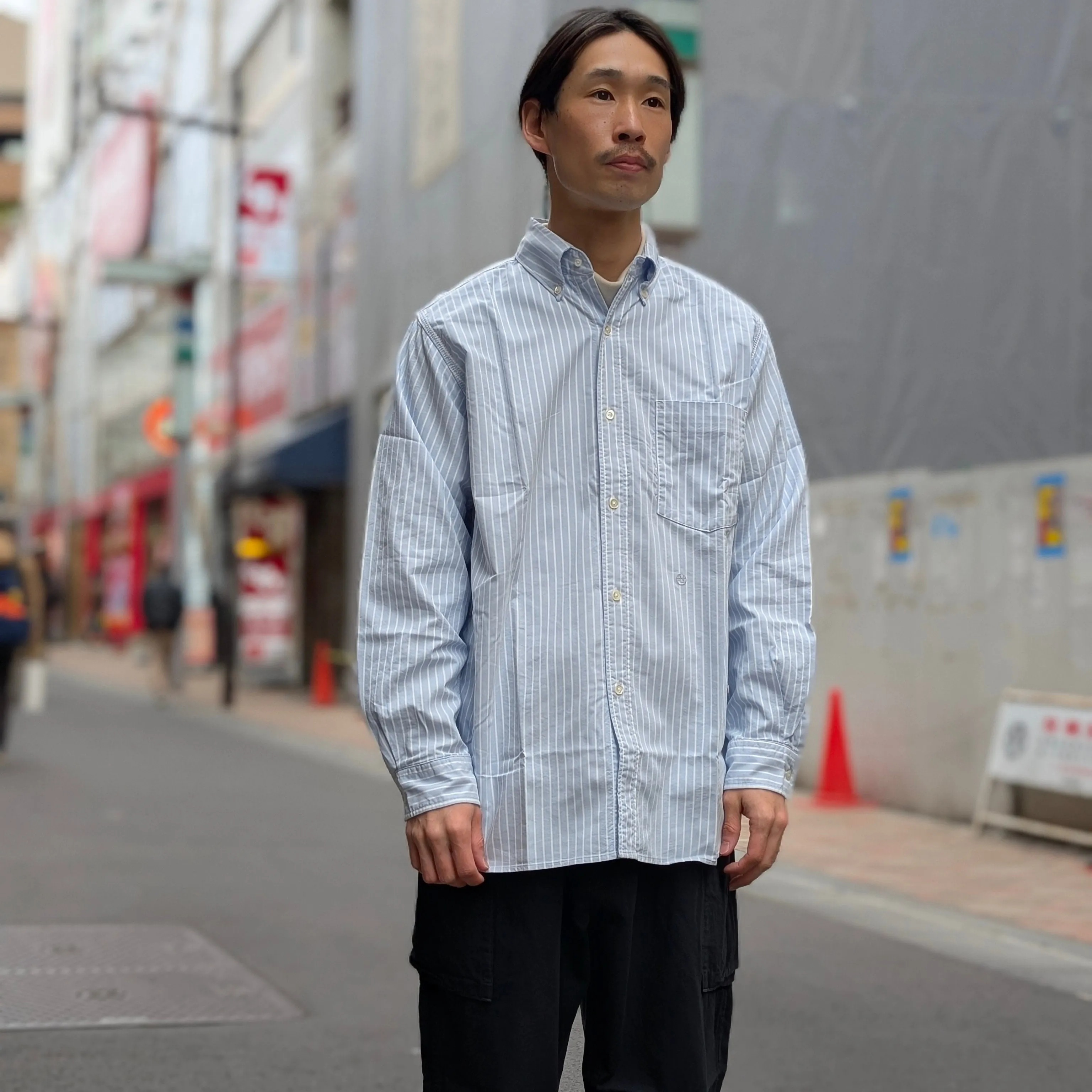 nanamica - Button Down Stripe Wind Shirt -  S25SG090