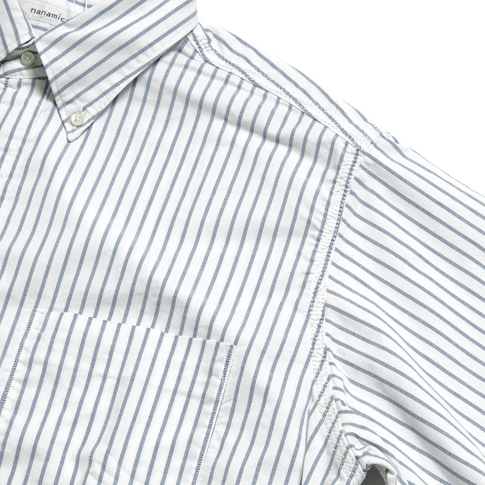 nanamica - Button Down Stripe Wind Shirt -  S25SG090