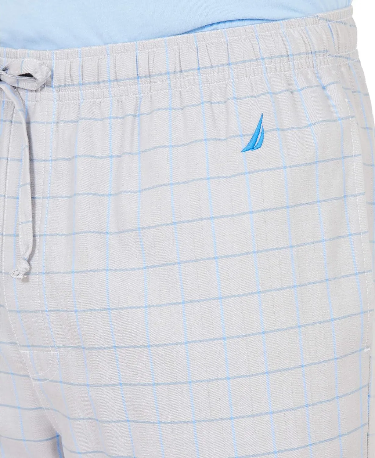 Nautica Men's Soft Woven 100% Cotton Elastic Waistband Sleep Pajama Pant
