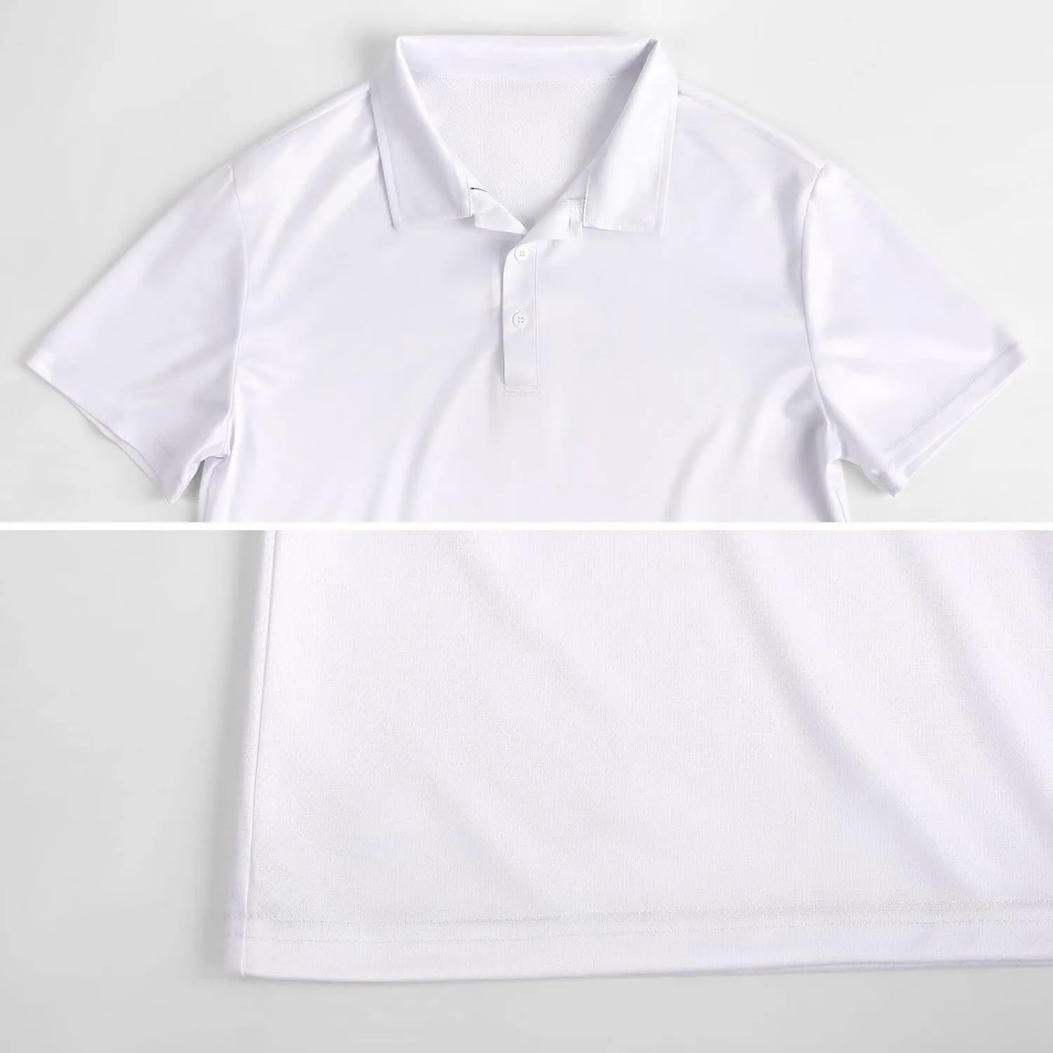Nautical Theme Mens Polo Shirts Quick Dry Short Sleeve Golf Slim Fit T Shirt