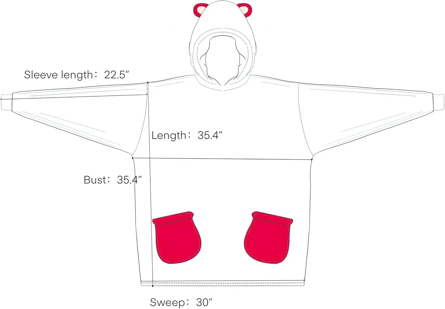 NEWCOSPLAY Wearable Blanket Hoodie Sherpa Hoodie Blanket for Women Men Warm Oversized Sweatshirt with Pockets