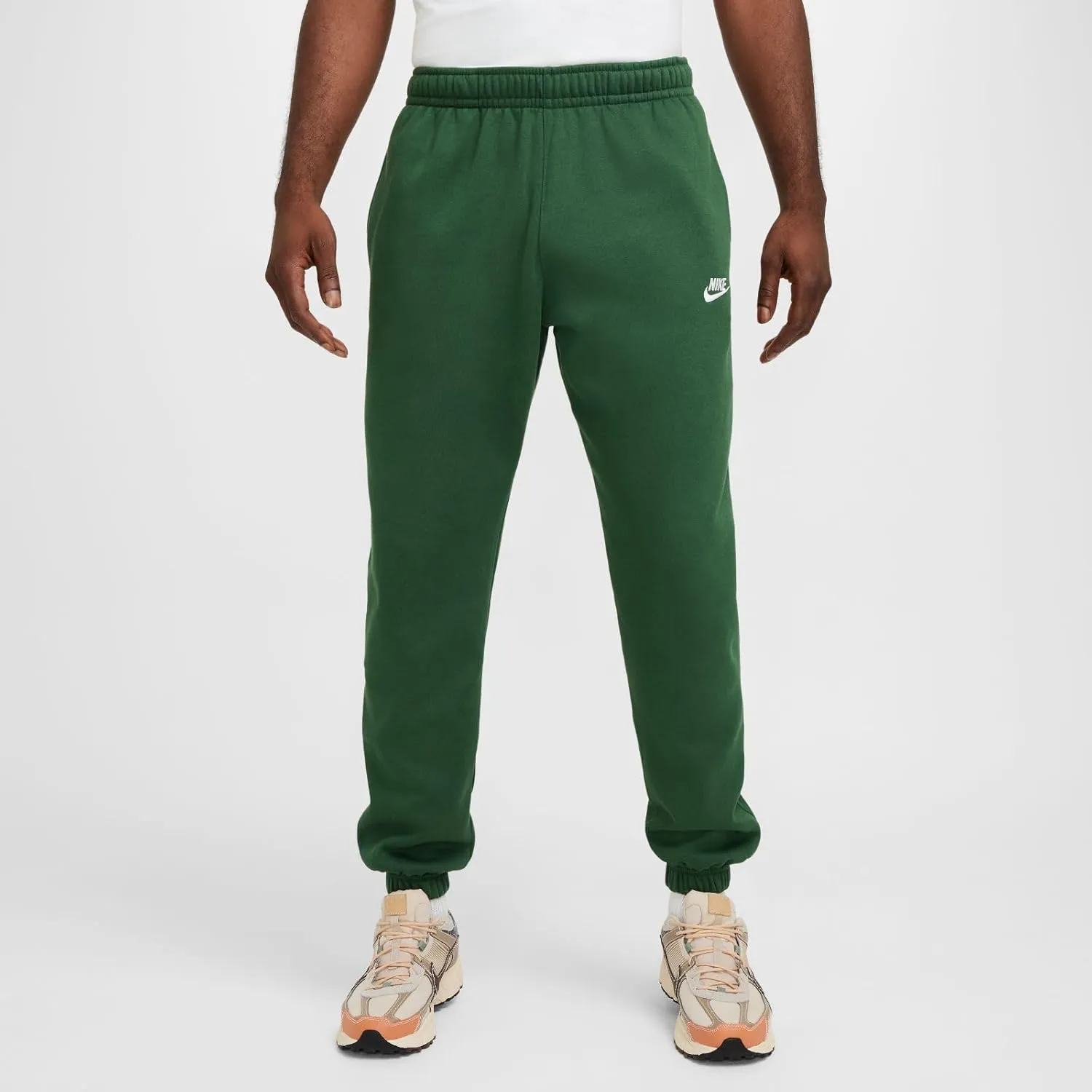 Nike Sportswear Club Fleece Men's Pants (BV2737-323, Fir/Fir/White)