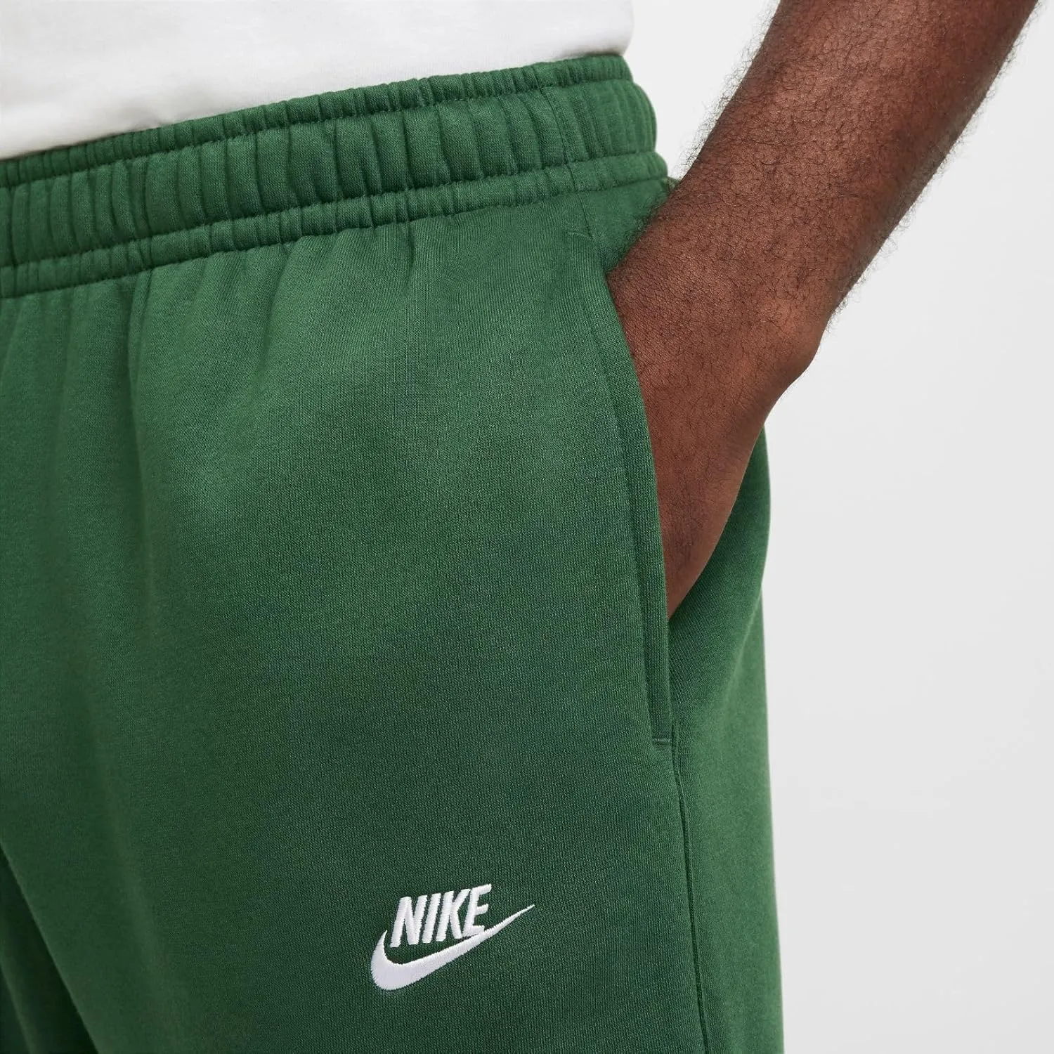 Nike Sportswear Club Fleece Men's Pants (BV2737-323, Fir/Fir/White)
