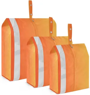 Orange Gradient Packing Cubes for Suitcases 3 Set Lightweight Compression Luggage Packing Organizers for Carry on Suitcase Travel Accessories Luggage Organizer Bags Set
