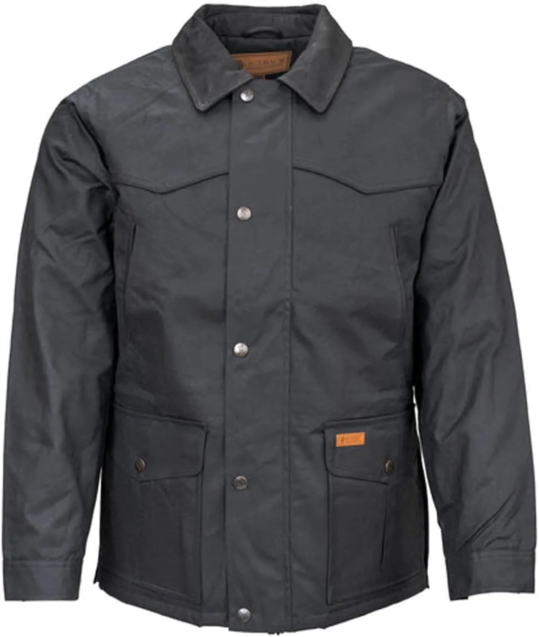 Outback Trading Company Men's 2707 Pathfinder Waterproof Breathable Fleece Lined Cotton Oilskin Western Jacket