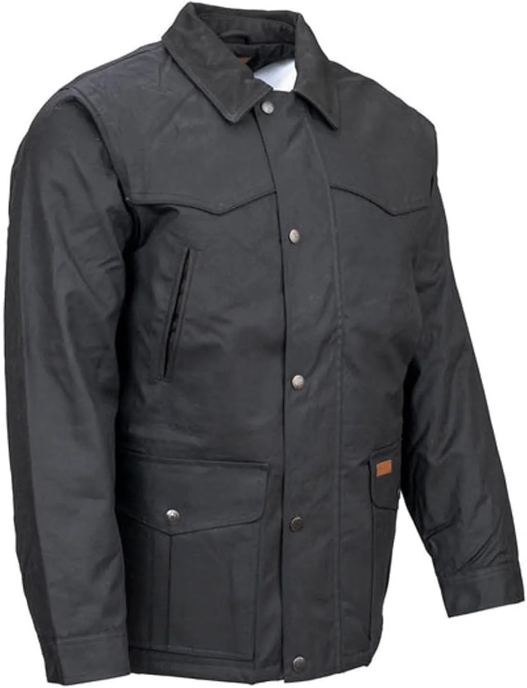Outback Trading Company Men's 2707 Pathfinder Waterproof Breathable Fleece Lined Cotton Oilskin Western Jacket