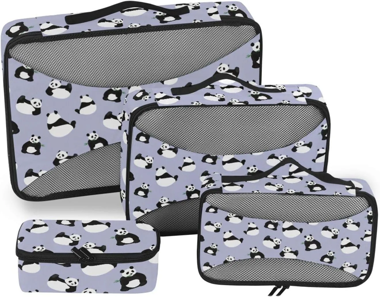 Packing Cubes for Suitcases Set of 4 Luggage Organizer Bags Travel Bag Organizer for Luggage Oacking Cubes Cute Panda