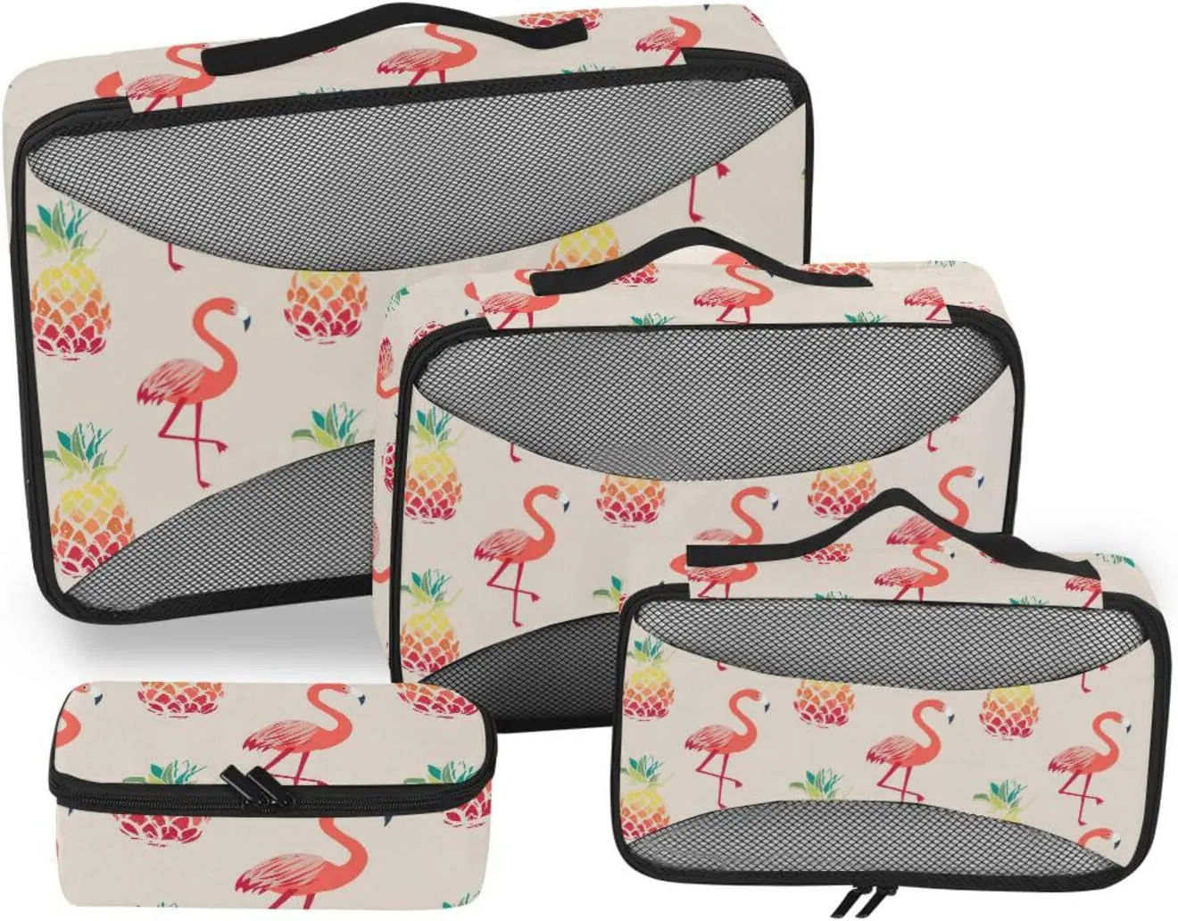 Packing Cubes for Travel 4 Set Luggage Cubes for Packing Suitcase Packing Cubes Packing Cubea Tropical Hawaiian