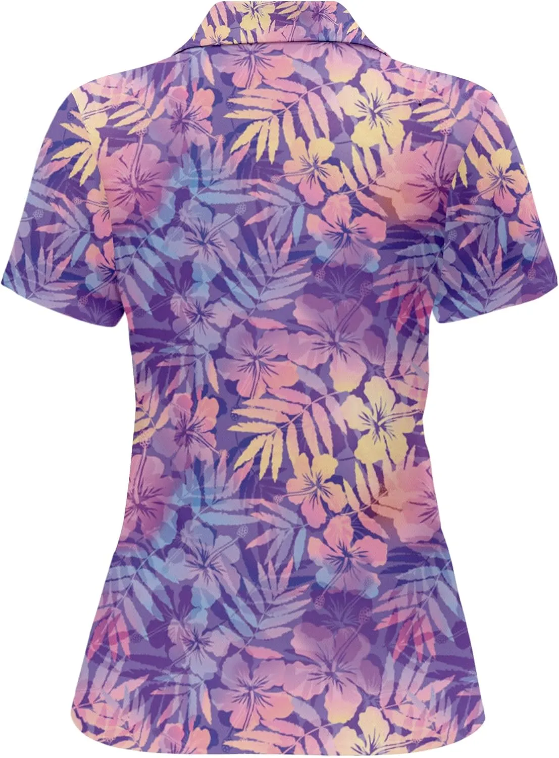 PAGYMO Funny Womens Golf Shirt Crazy Cute Print Moisture Wicking Short Sleeve Polo Shirts for Women