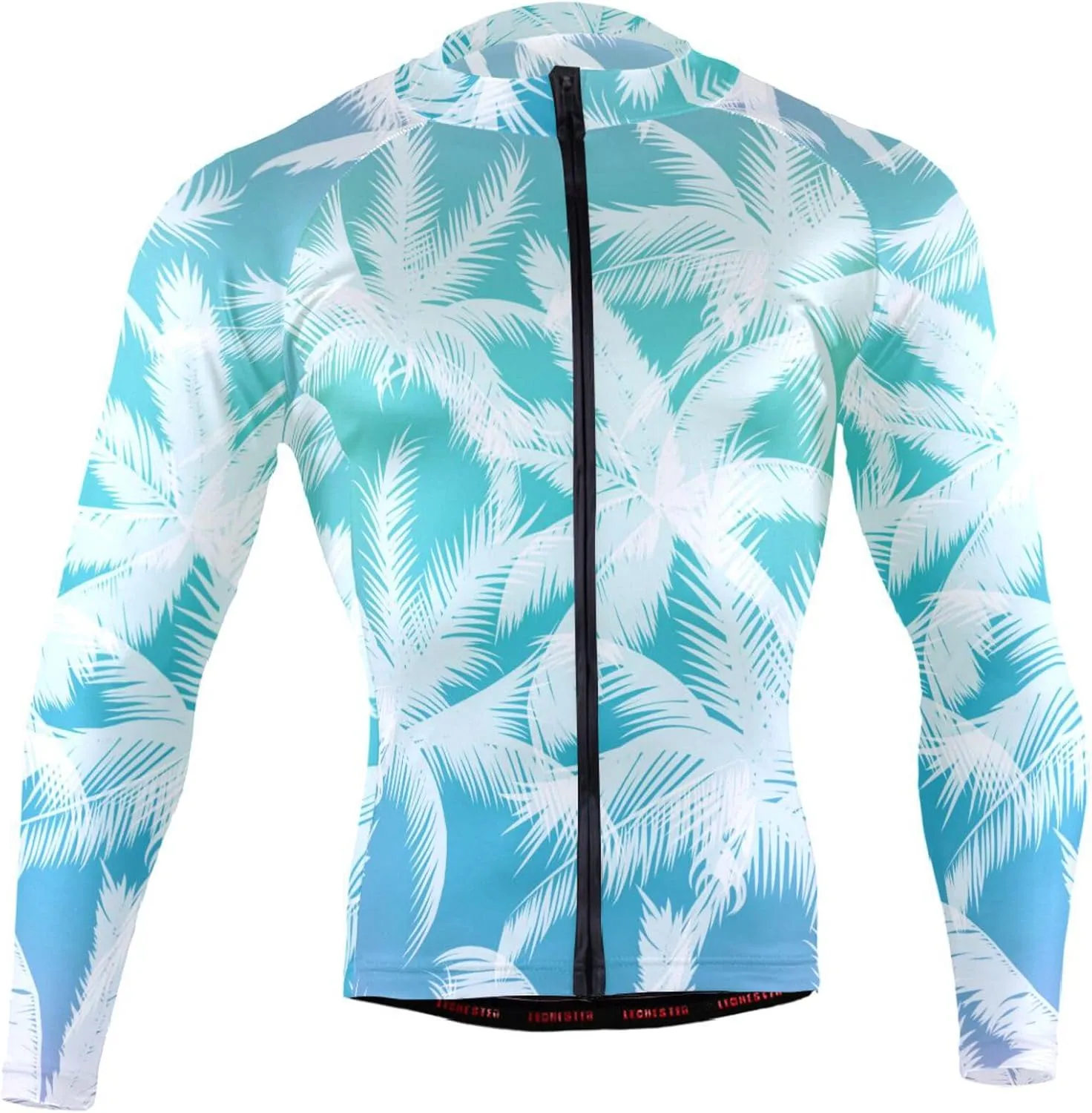 Palm Trees Men's Cycling Jersey Moisture Wicking and Breathable Quick Dry with 3 Rear Pockets