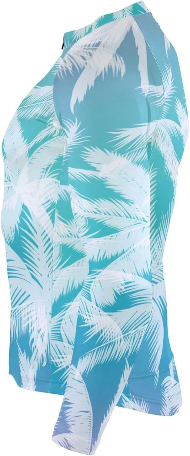 Palm Trees Men's Cycling Jersey Moisture Wicking and Breathable Quick Dry with 3 Rear Pockets