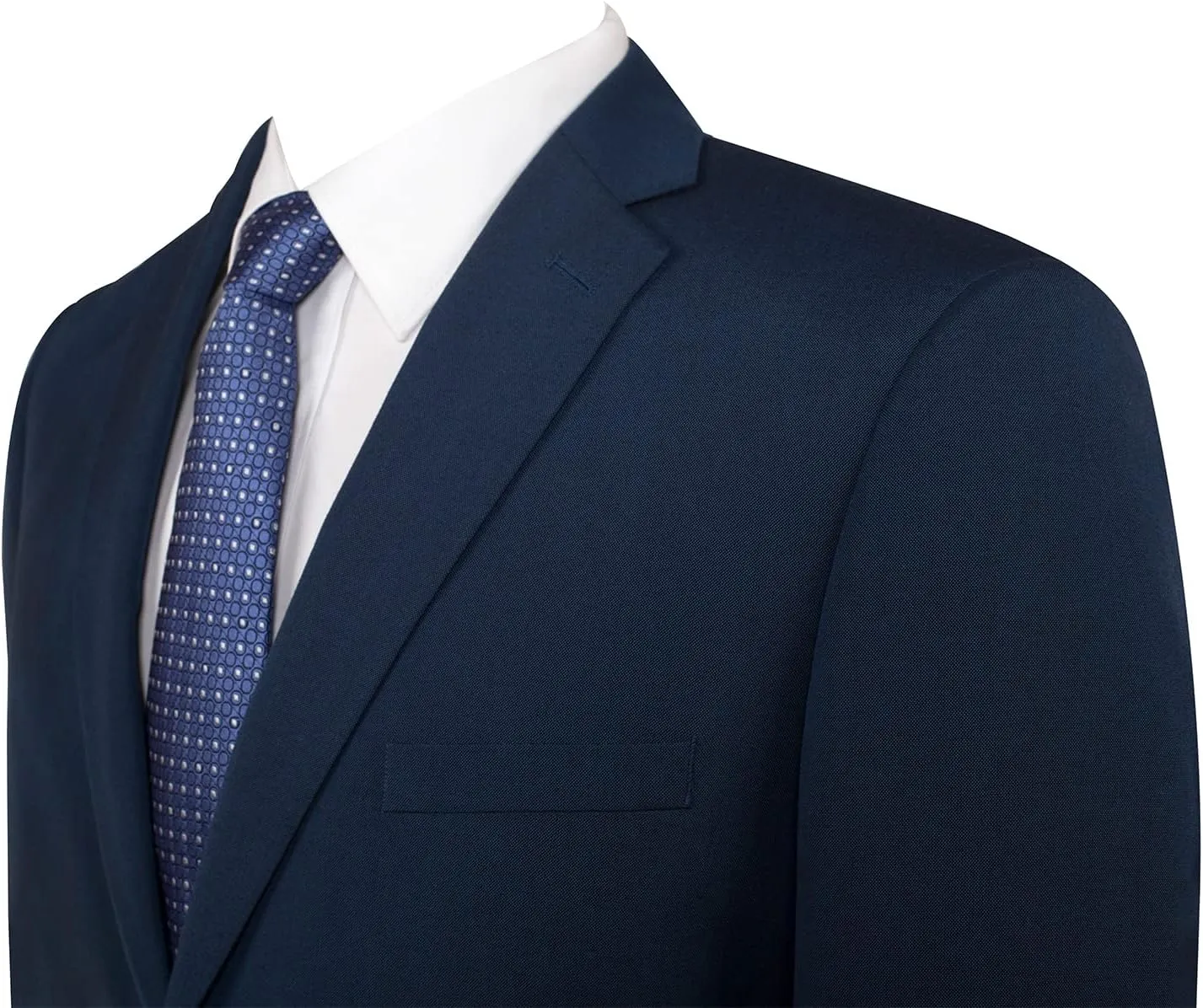P&L Men's 2 Piece Slim Fit Suit Set - Stretch Waistband Pants & Two Button Blazer Jacket