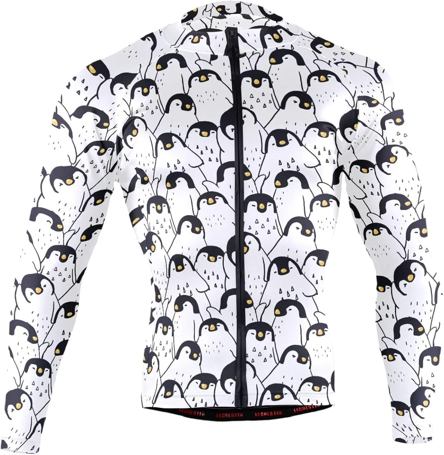 Penguin Men's Cycling Jersey Moisture Wicking and Breathable Quick Dry with 3 Rear Pockets
