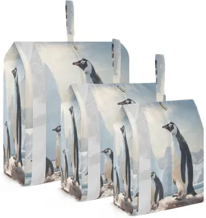 Penguins Standing Packing Cubes for Travel 3 Set Compression Lightweight Luggage Packing Organizers for Carry on Suitcase Travel Essentials Luggage Organizer Bags Set