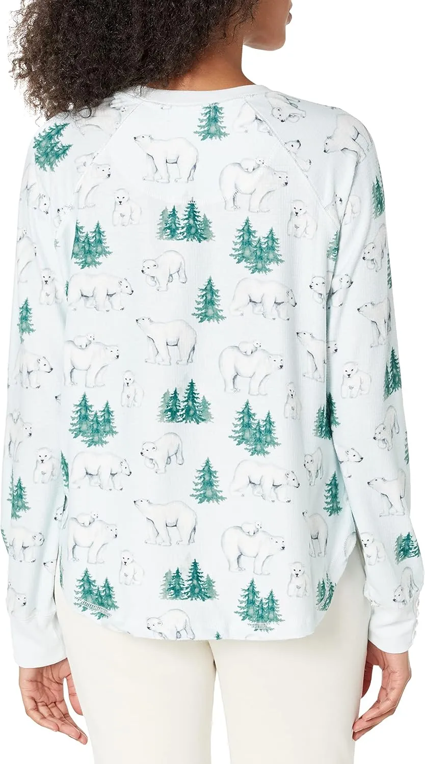 PJ Salvage Women's Loungewear Just Chill Long Sleeve Top
