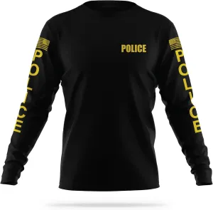 Police Performance Long Sleeve | USA Patriotic Shirt | Durable Breathable Moisture Wicking Law Enforcement Uniform