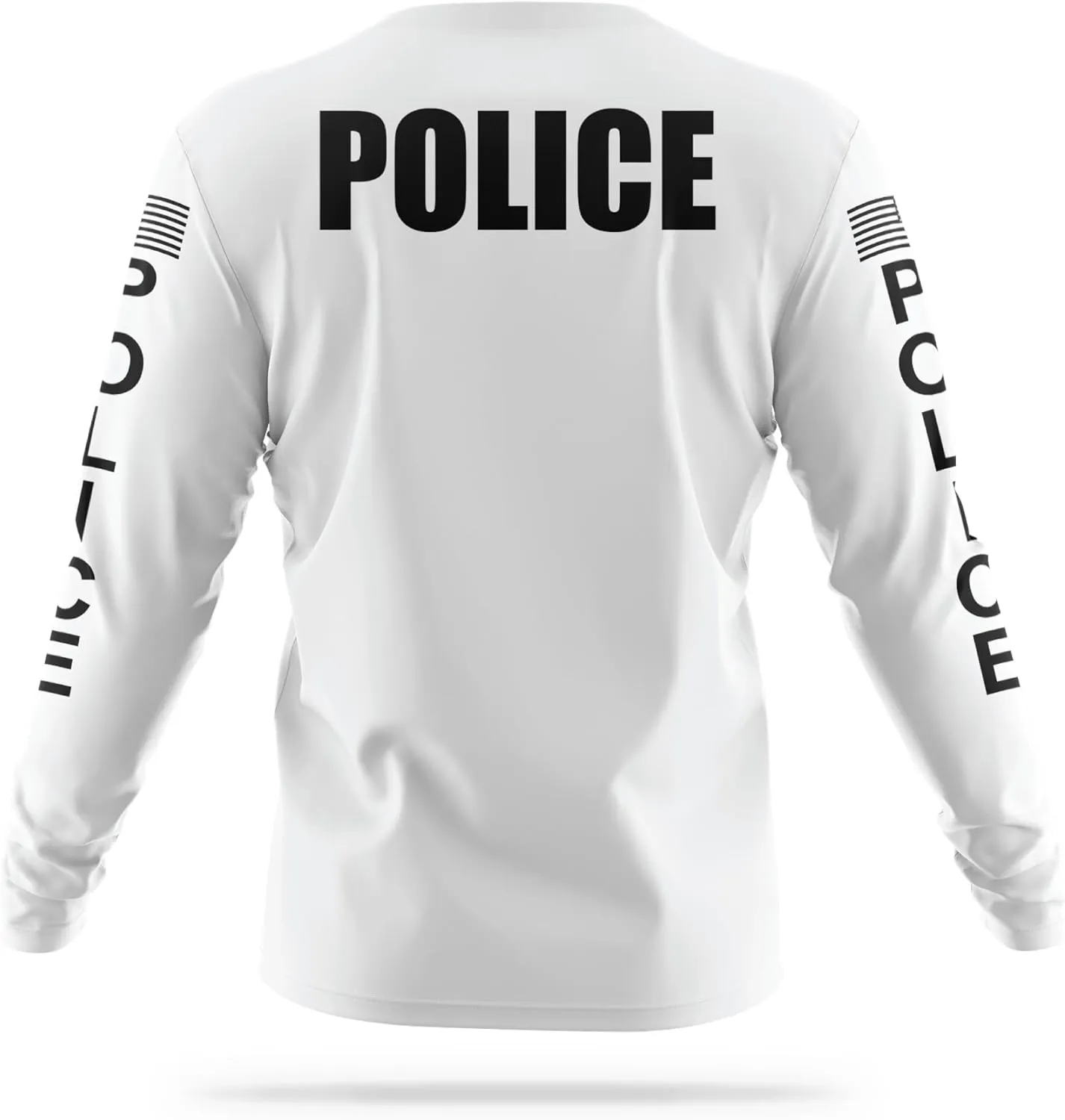 Police Performance Long Sleeve | USA Patriotic Shirt | Durable Breathable Moisture Wicking Law Enforcement Uniform
