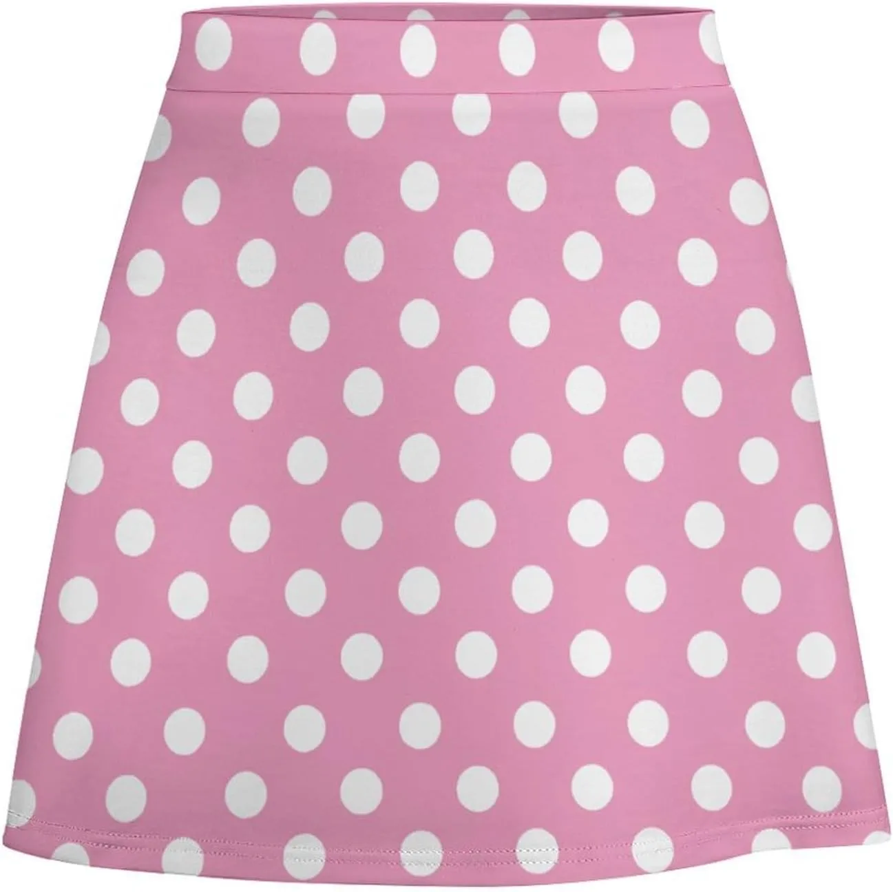 Polka Dots Short Skirt Athletic Skorts Womans Golf Skirts Tennis Skirts Breathable High Waist Workout Sport Skort