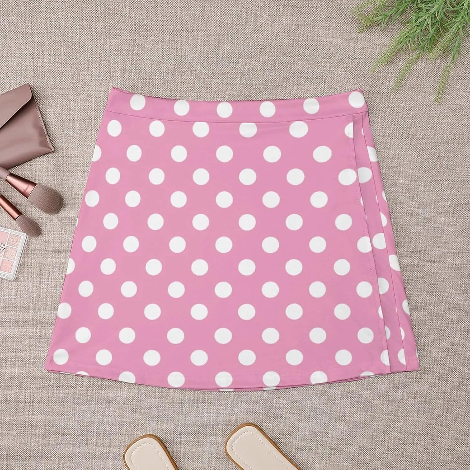 Polka Dots Short Skirt Athletic Skorts Womans Golf Skirts Tennis Skirts Breathable High Waist Workout Sport Skort