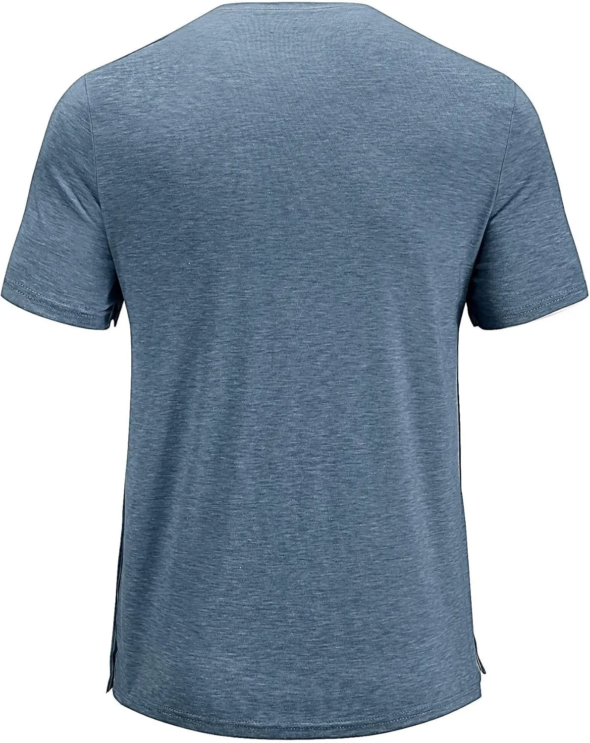 Poriff Men's Post Shoulder Surgery Recovery Shirts Full Tear Away Short Sleeve Snap Chemo Port Access Shirt