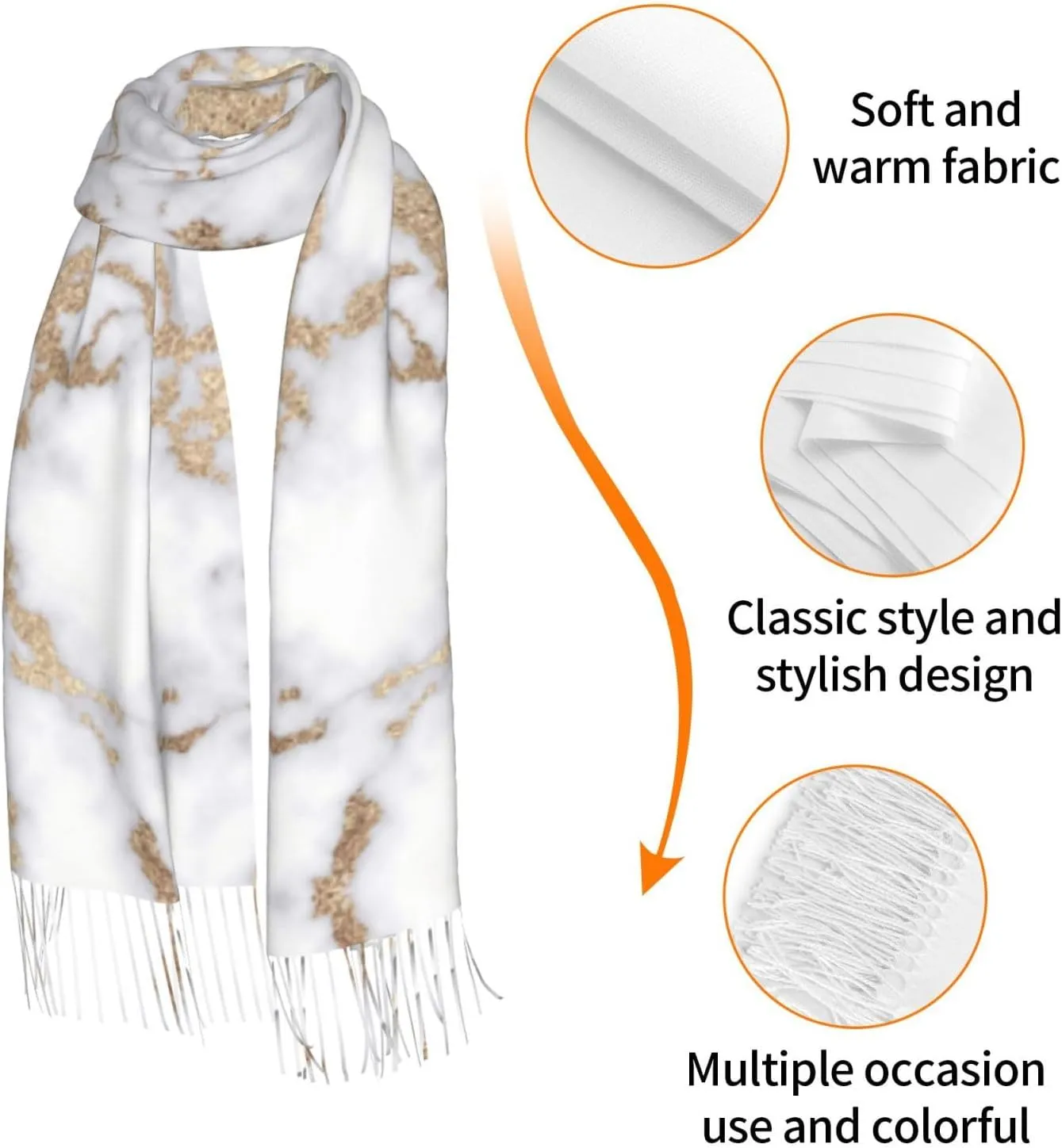 Potato Women's Scarf Pashmina Shawl Wrap for Evening Dress Wedding Bridal Winter Warm Large Scarves