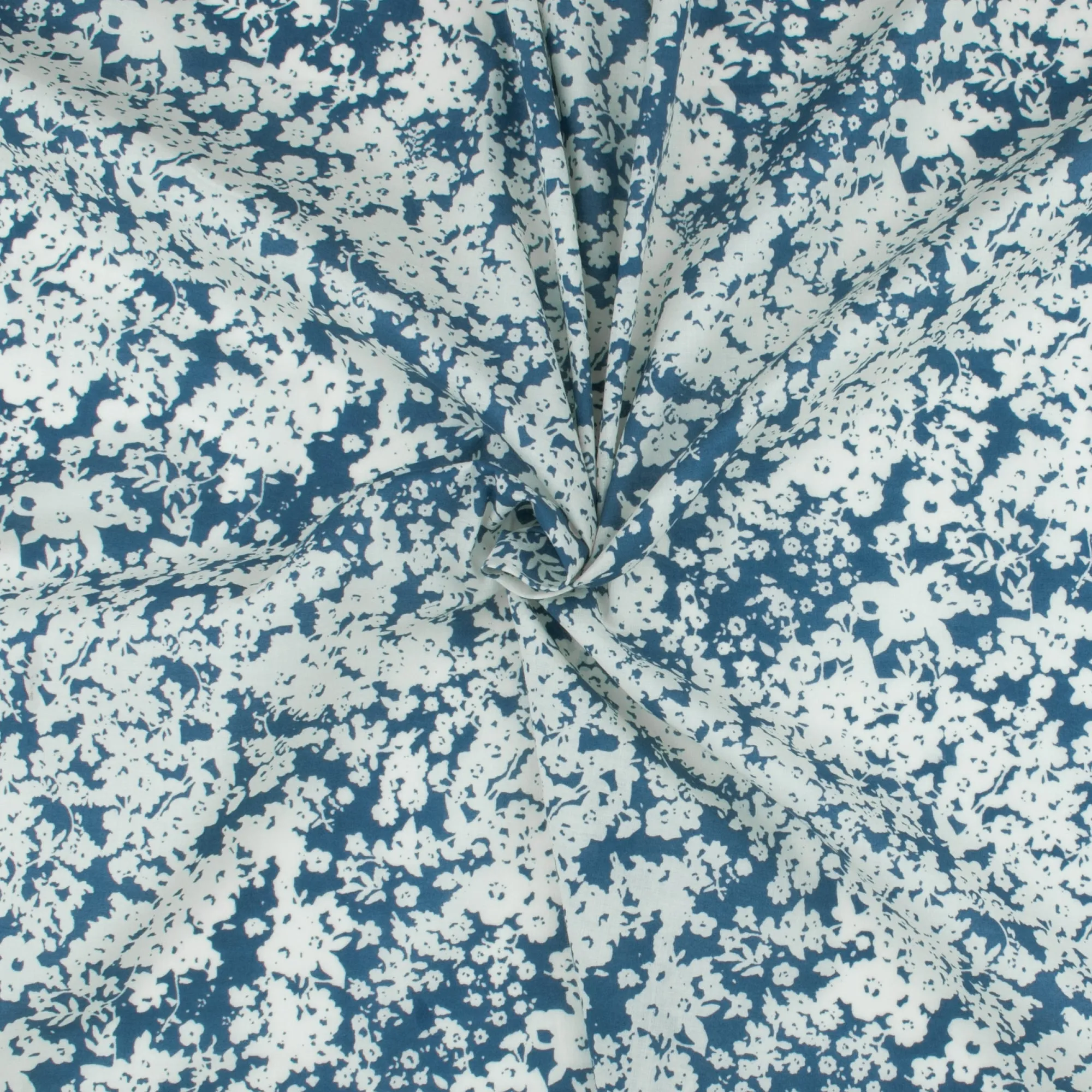 Printed Voile - SILVIA - 022 - Blue
