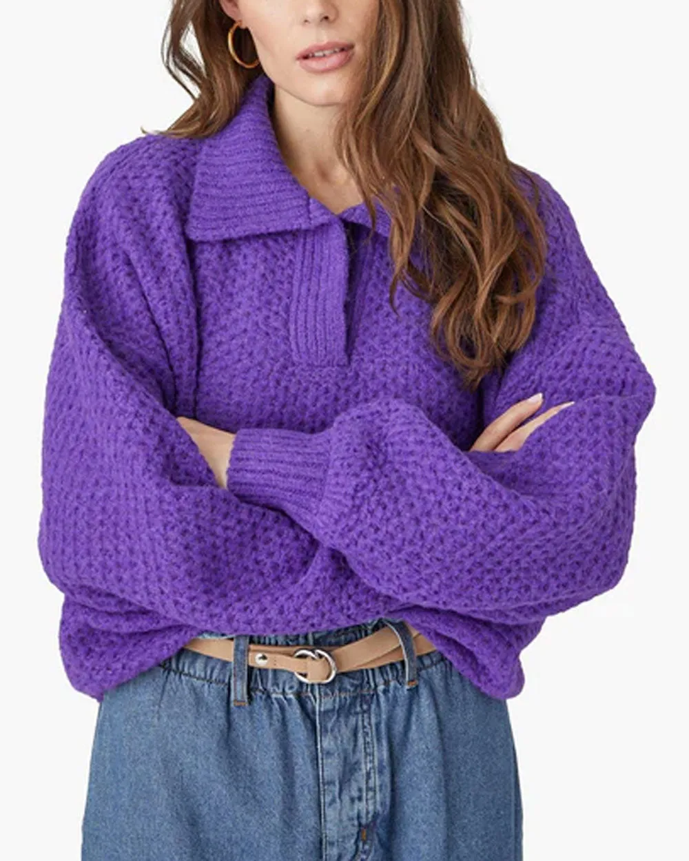 Purple Iris Ally Sweater
