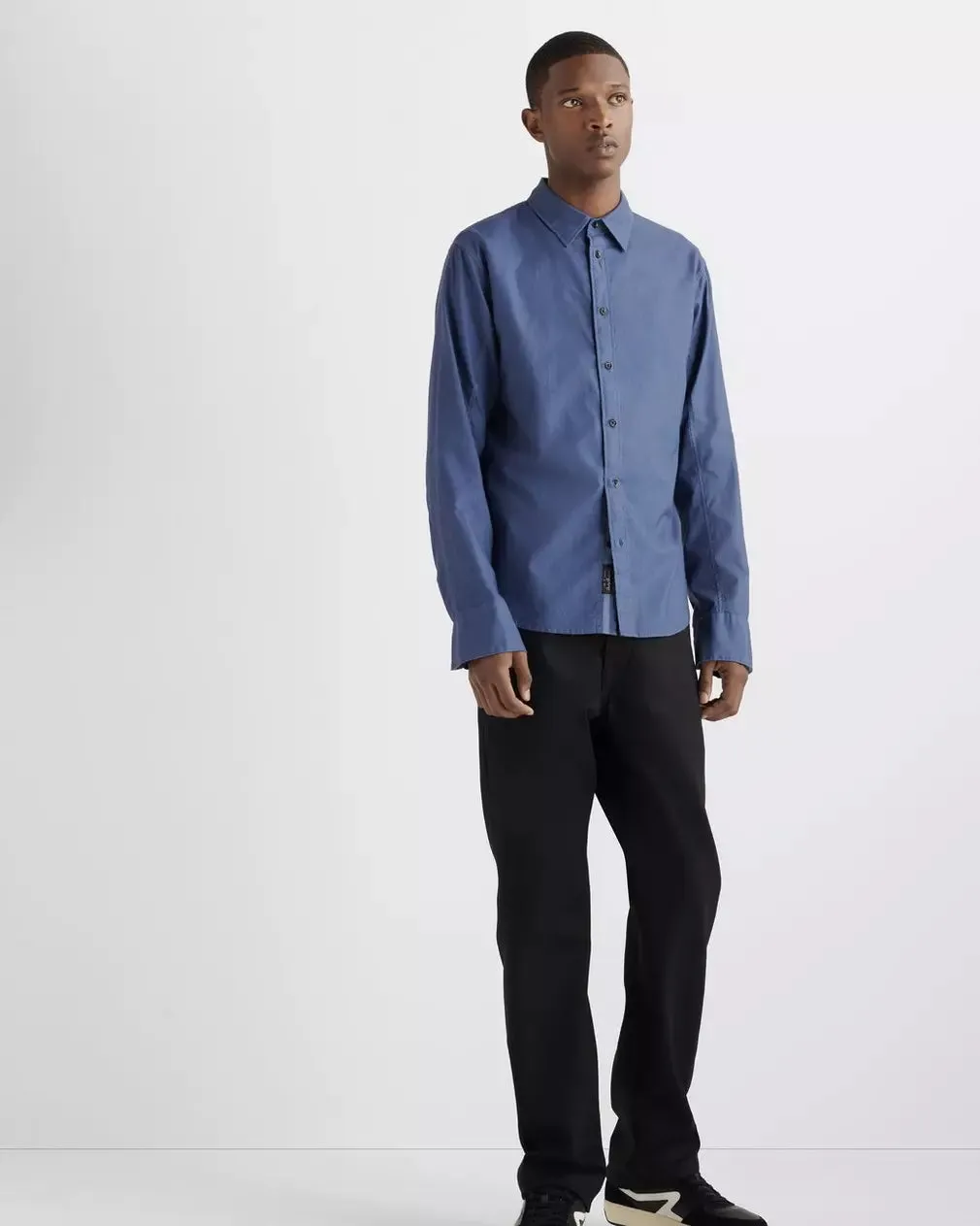Rag & Bone Worn Indigo Fit 2 Engineered Oxford Shirt