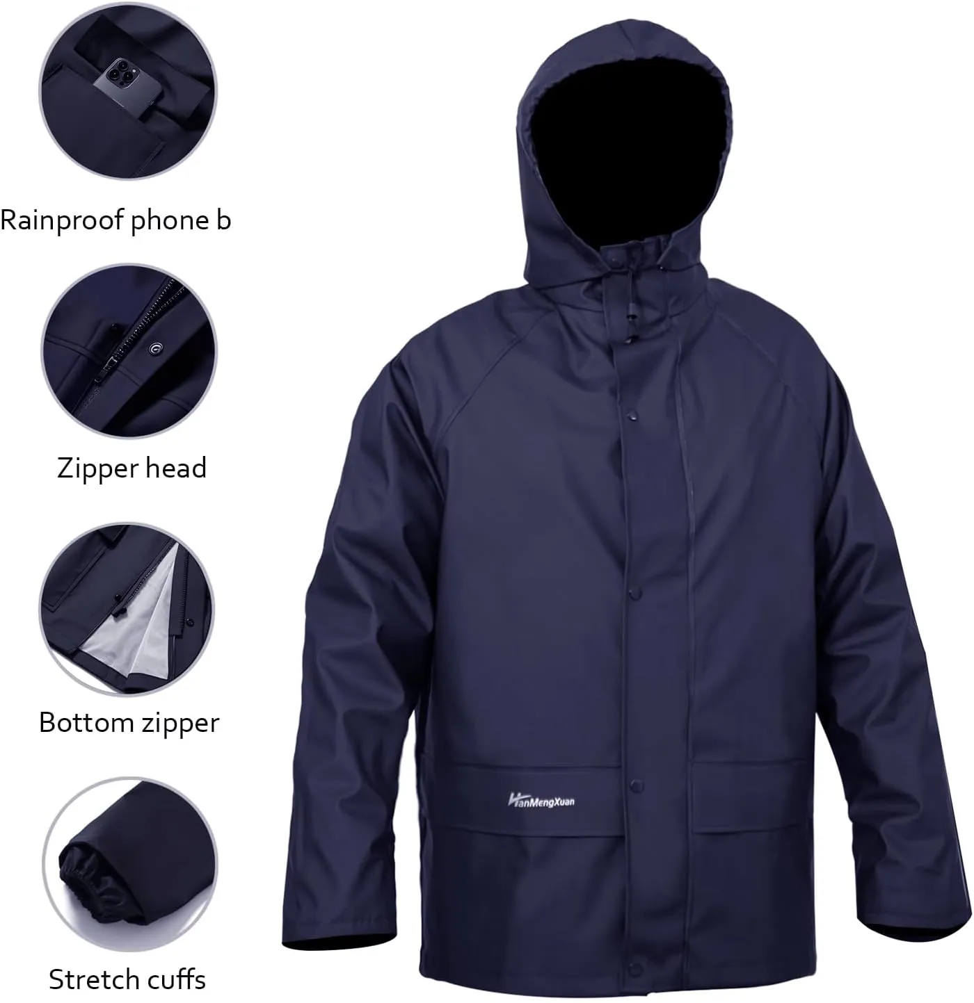 Rain Suit Waterproof Jacket and Trouser Suit Raincoat for Men and Women Outdoor All-Sport