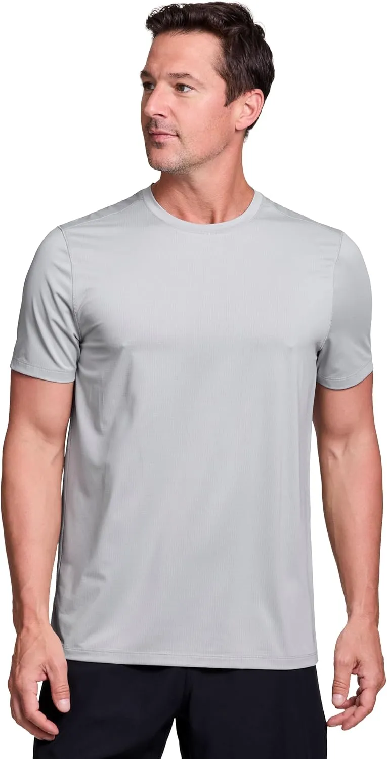 RBX Men's Workout T-Shirt, Breathable Lightweight Stretch Jersey Moisture Wicking Quick Dry Running Training Top