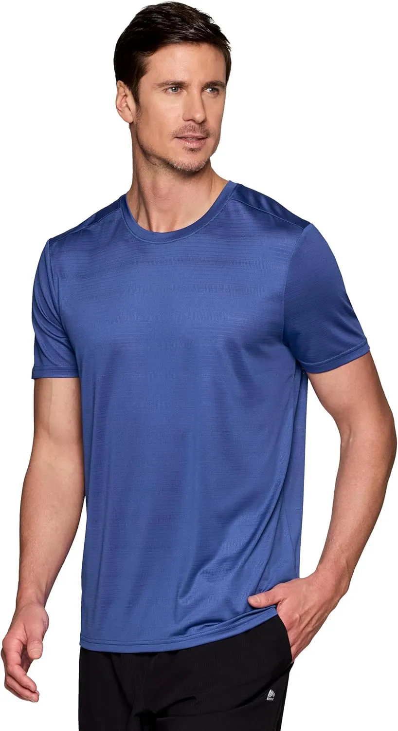 RBX Men's Workout T-Shirt, Breathable Lightweight Stretch Jersey Moisture Wicking Quick Dry Running Training Top