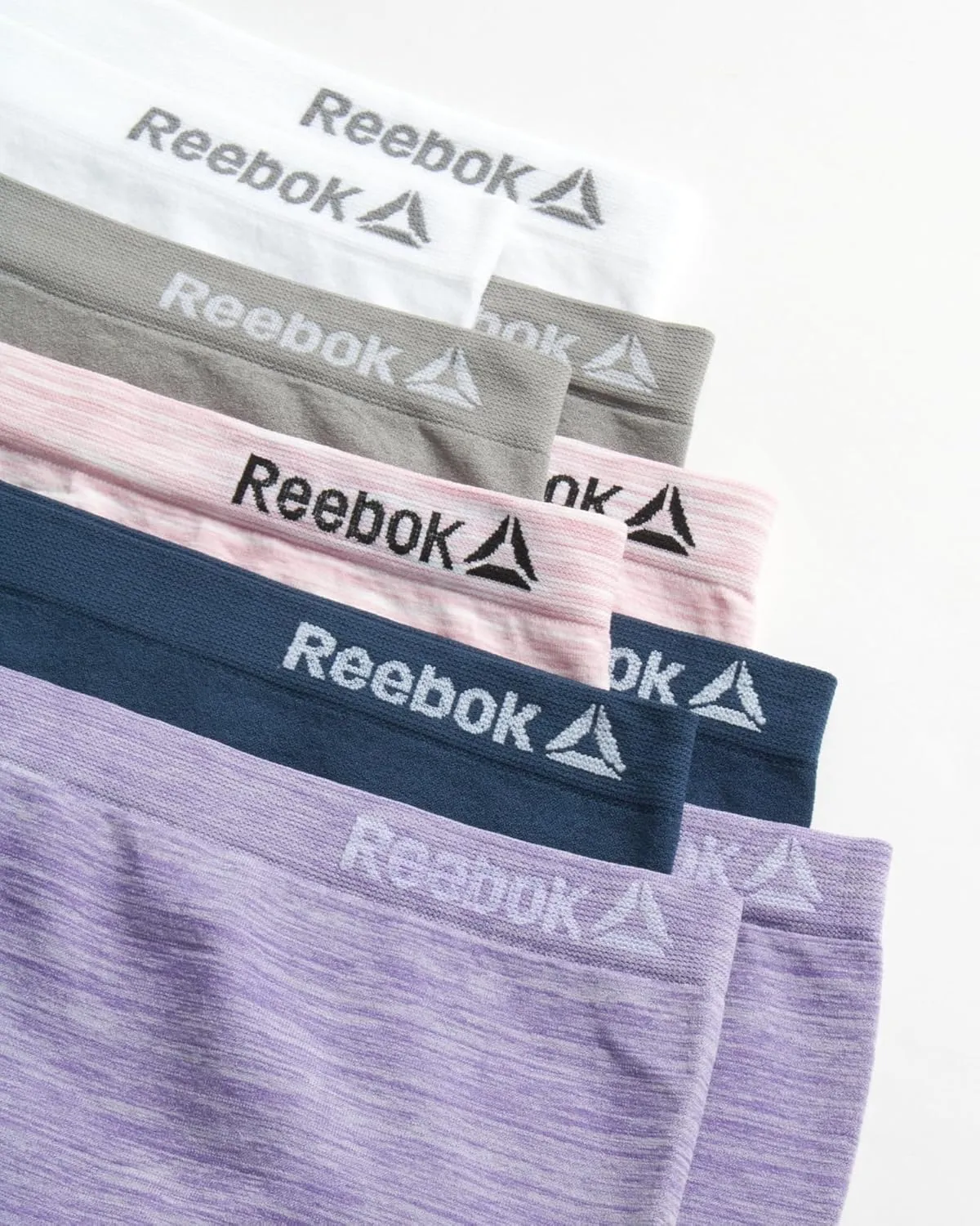 Reebok Girls Boyshorts Underwear - 10 Pack Soft Seamless Boyshort Panties Breathable Girls Underwear (Sizes: 6-16)