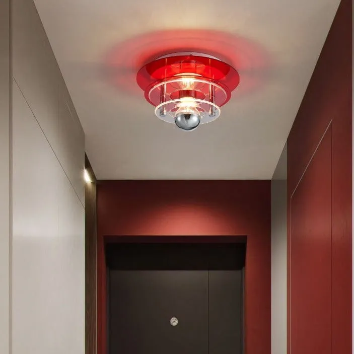 Retro Color Layers Acrylic LED Ceiling Lamp