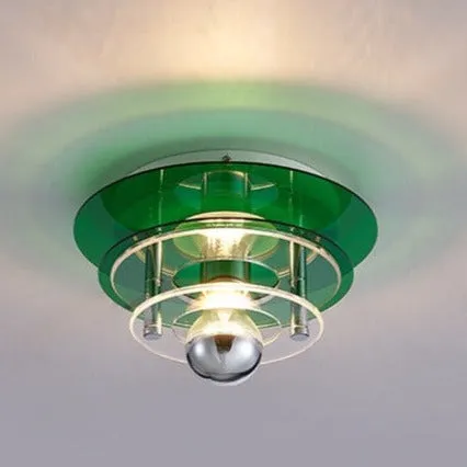 Retro Color Layers Acrylic LED Ceiling Lamp