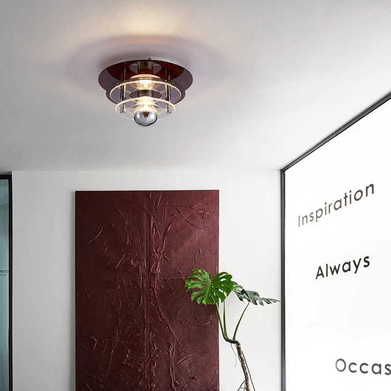 Retro Color Layers Acrylic LED Ceiling Lamp
