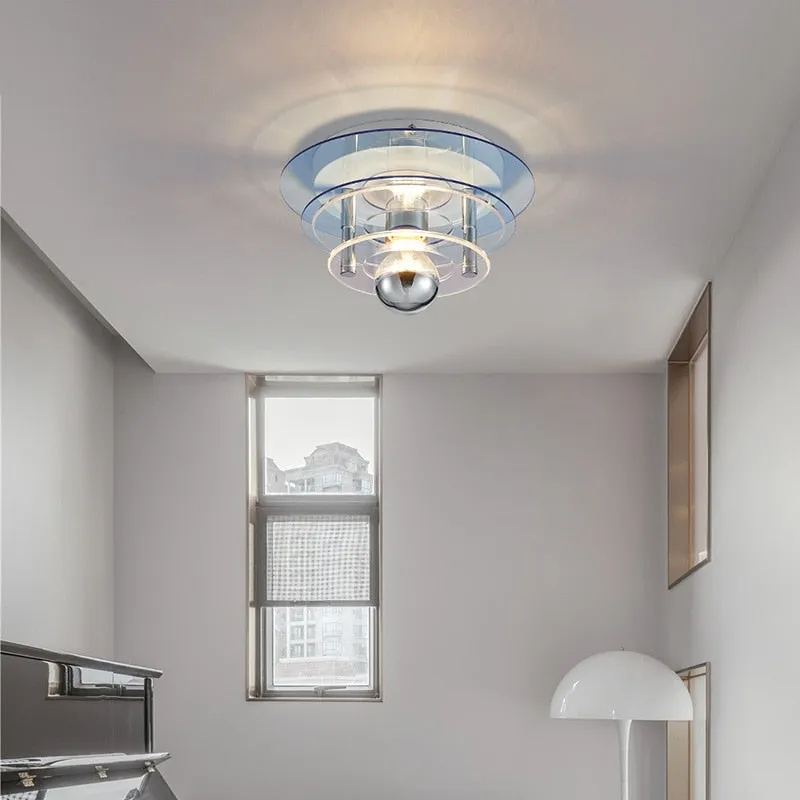 Retro Color Layers Acrylic LED Ceiling Lamp