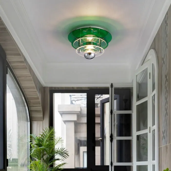 Retro Color Layers Acrylic LED Ceiling Lamp