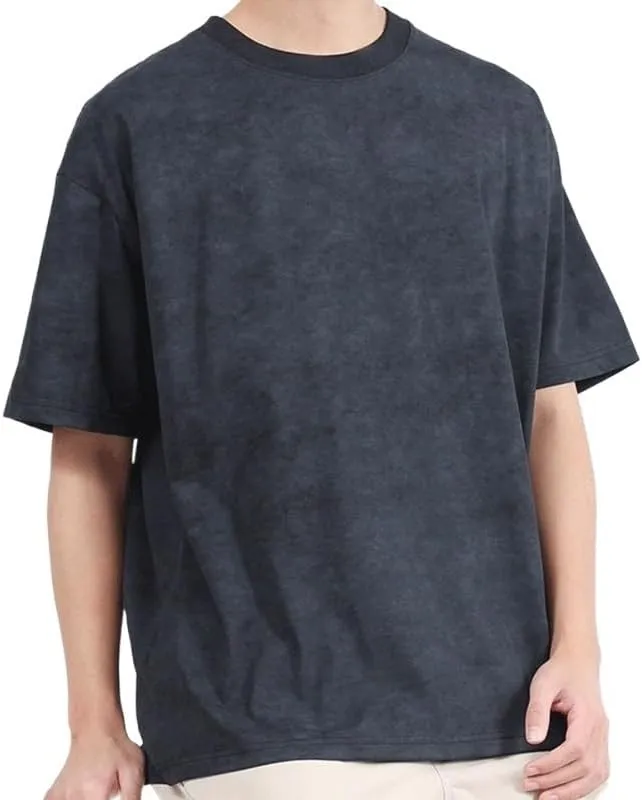 Retro Outdoor Sports Short Sleeves Fashion Cotton Round Neck Quick Dry T-Shirt Casual Breathable Loose Vest