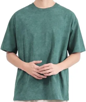 Retro Outdoor Sports Short Sleeves Fashion Cotton Round Neck Quick Dry T-Shirt Casual Breathable Loose Vest(Gray,Medium)