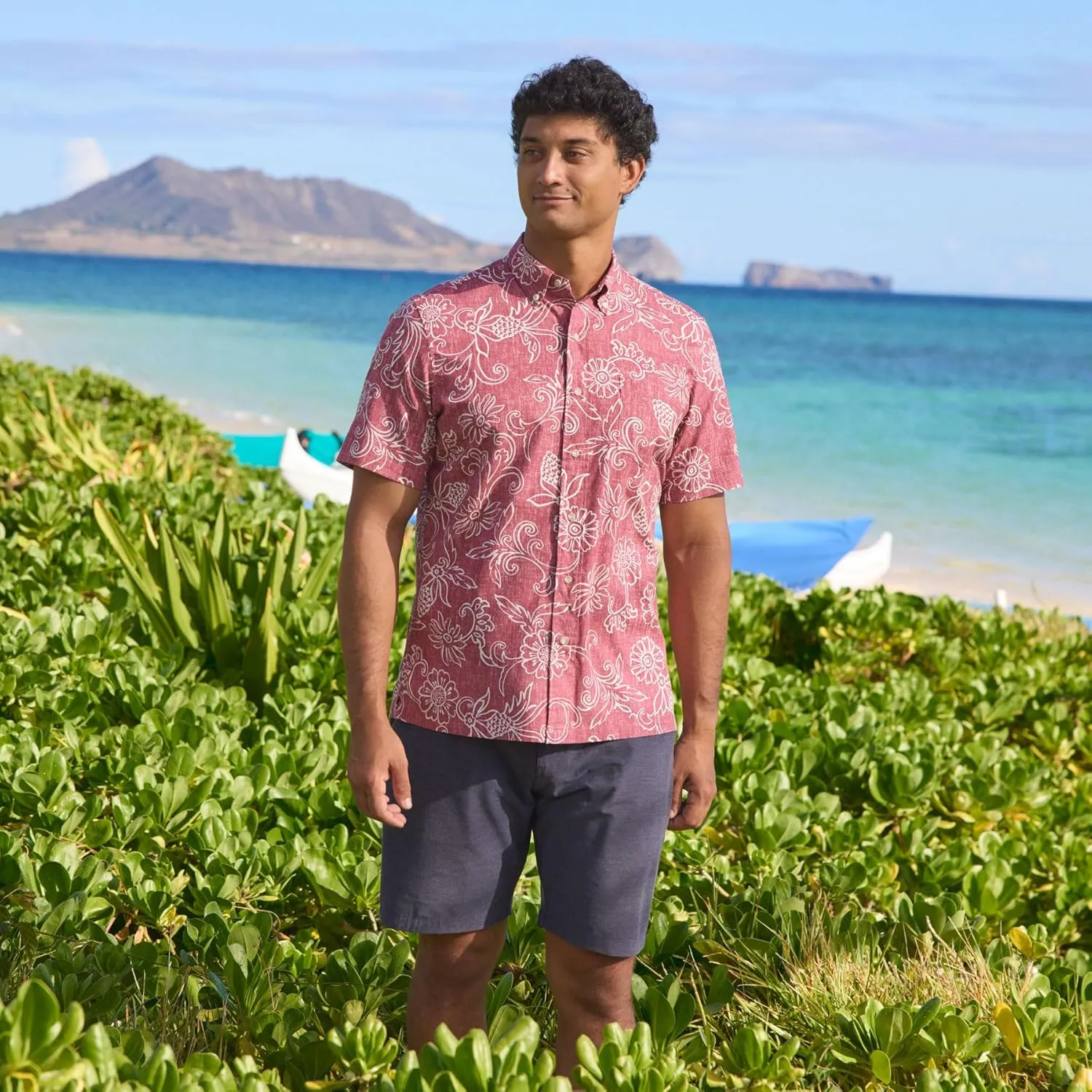 Reyn Spooner Floral Hawaiian Aloha Shirt - Tailored Button Front