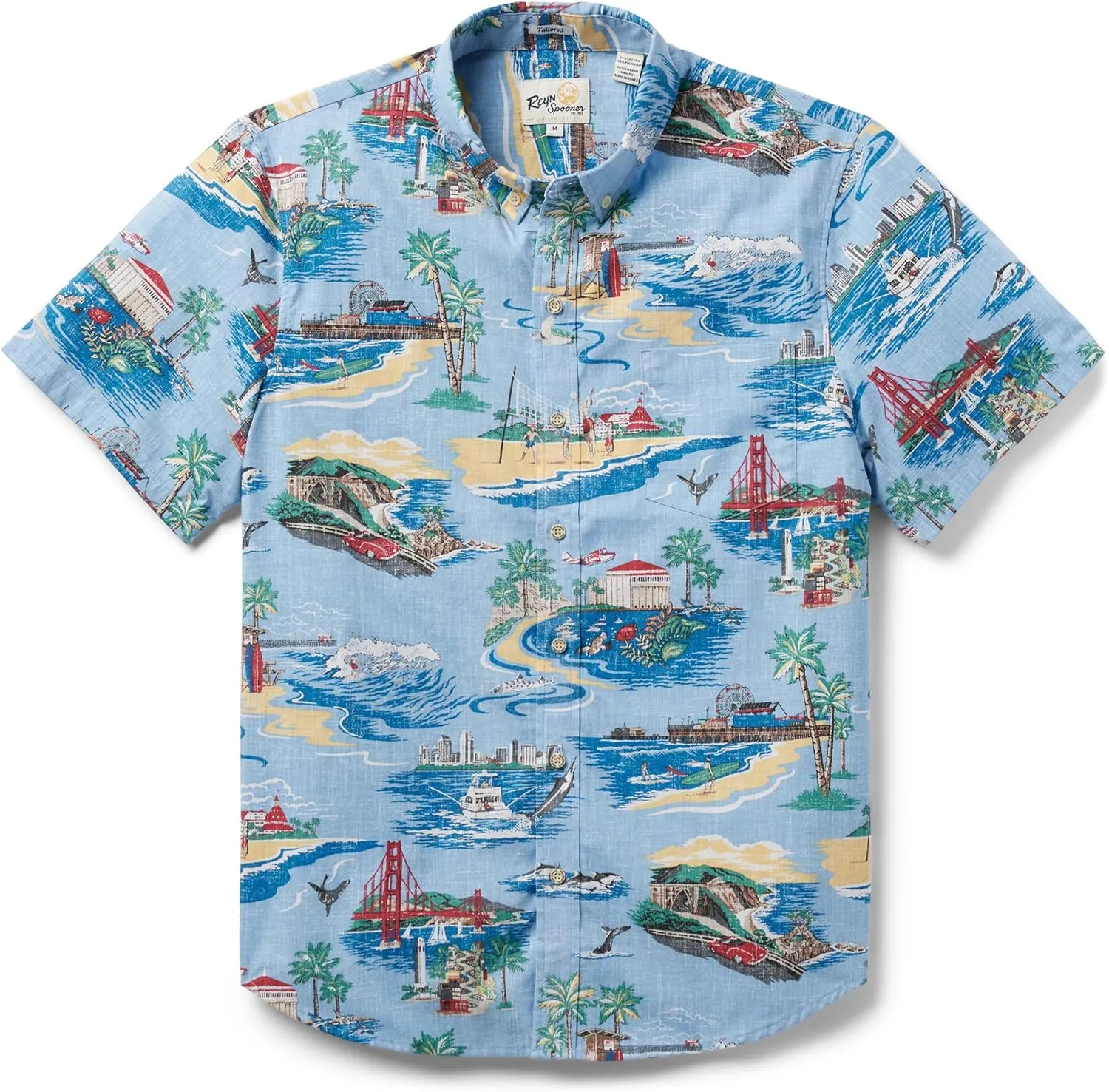 Reyn Spooner Oceanic Hawaiian Aloha Shirt - Tailored Button Front