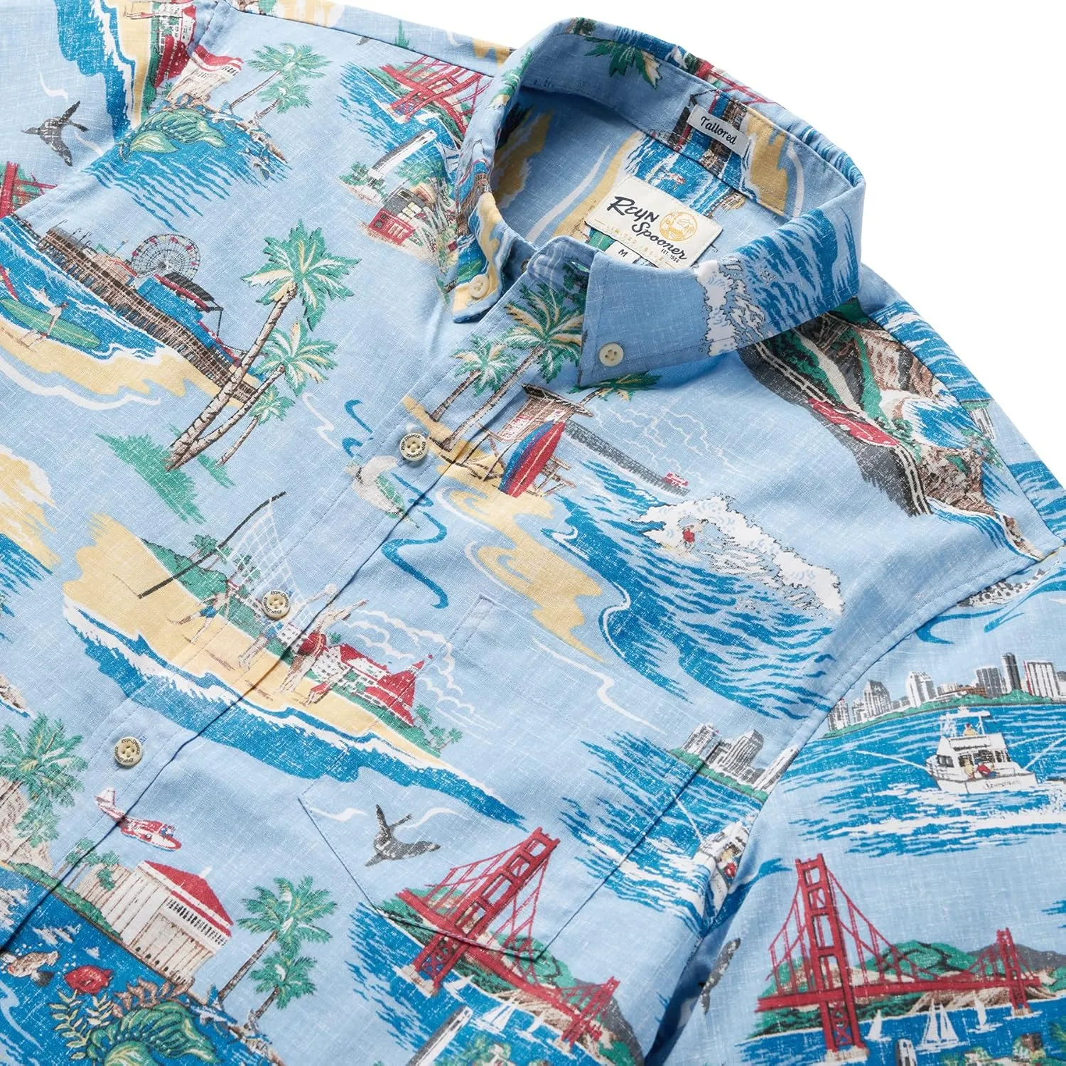 Reyn Spooner Oceanic Hawaiian Aloha Shirt - Tailored Button Front