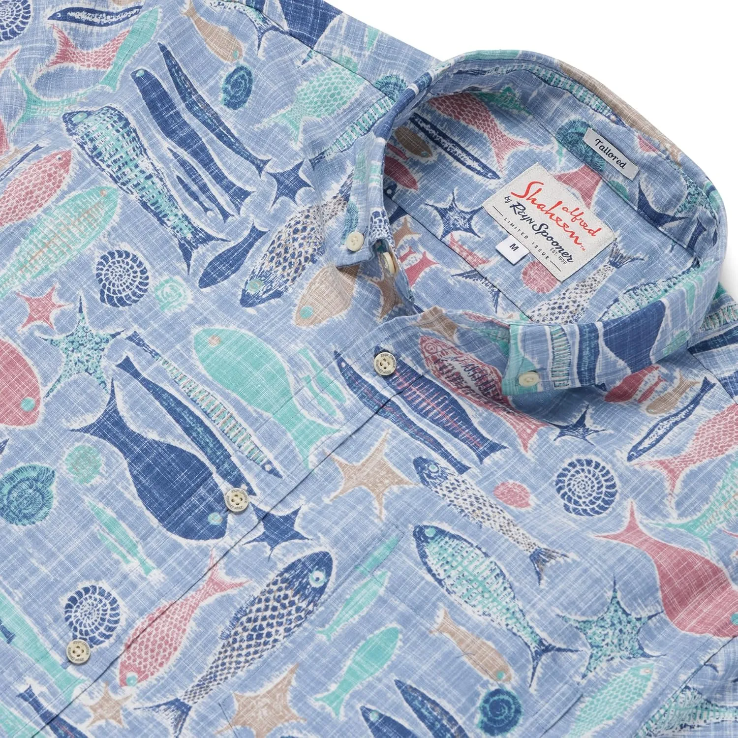 Reyn Spooner Oceanic Hawaiian Aloha Shirt - Tailored Button Front
