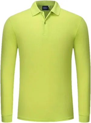 Rfmfkkg Mens Poloshirt Long Sleeves Shirt Casual T-Shirt Button Quick Dry Sports Shirts
